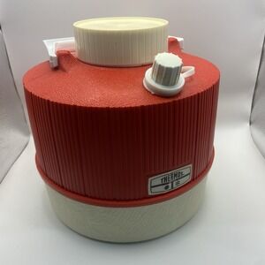 Vintage Thermos Picnic Jug, Red & White, 1 Gallon, Hot & Cold Made in USA